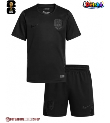 Norsko Venkovní dres komplet pro Děti MS 2026 Krátkým Rukávem (+ Krátké kalhoty)